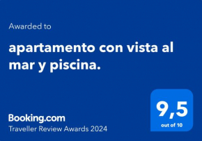 apartamento con vista al mar y piscina.